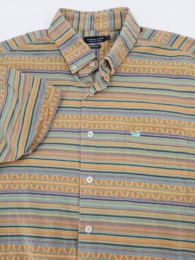 Southern Marsh shirt Men's medium Performance Aztec tribal Golf Preppy cotton